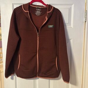 Hooded airlight full zip jacket